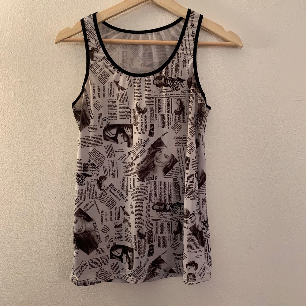 Handmade Italian High Fashion Tank Top M (34-40)